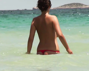 Some videos with me sunbathing nude on a regular plage with clothed peoples around.
